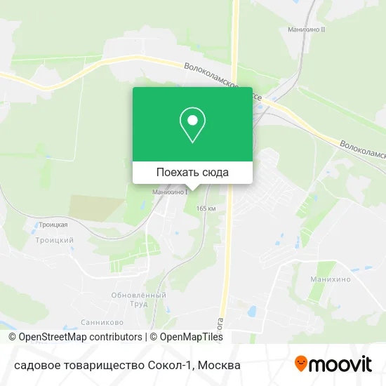 Карта садовое товарищество Сокол-1