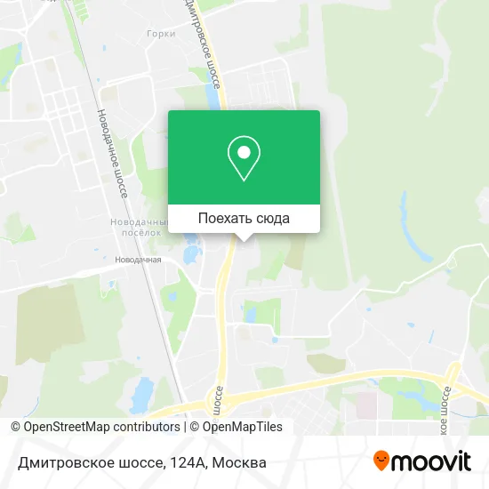 Карта Дмитровское шоссе, 124А