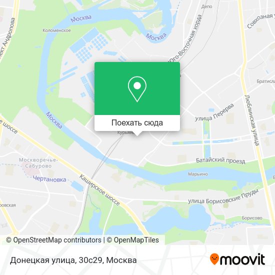 Карта Донецкая улица, 30с29