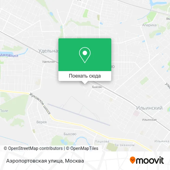 Карта Аэропортовская улица