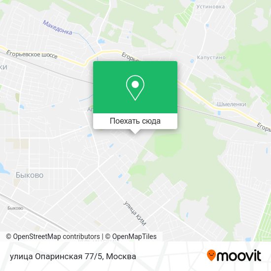 Карта улица Опаринская 77/5