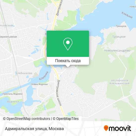 Карта Адмиральская улица