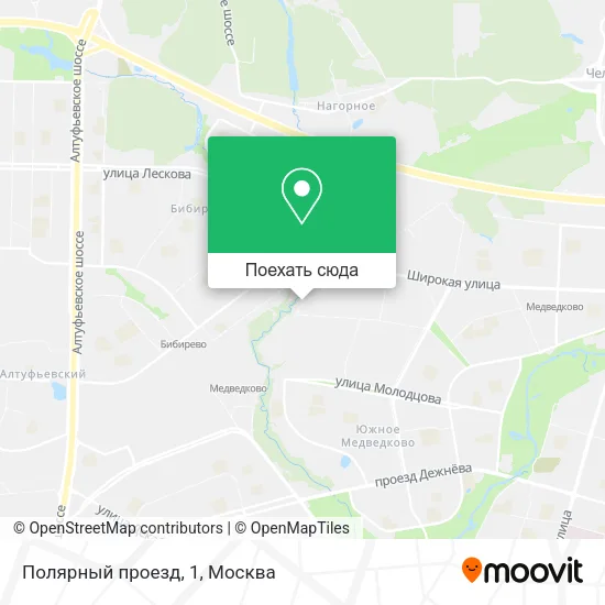 Карта Полярный проезд, 1