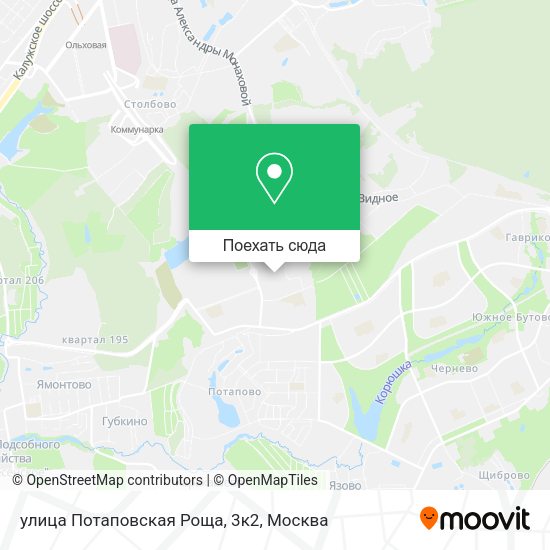 Карта улица Потаповская Роща, 3к2
