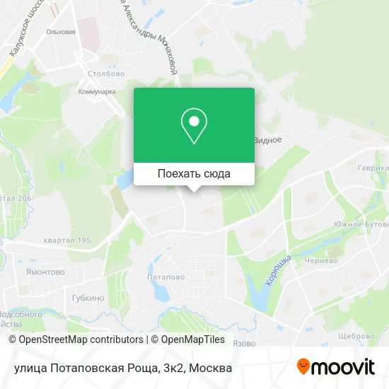 Карта улица Потаповская Роща, 3к2