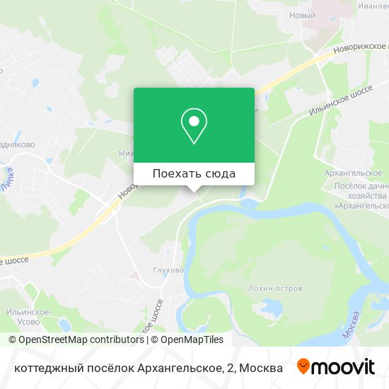 Карта коттеджный посёлок Архангельское, 2