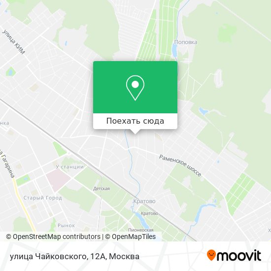 Карта улица Чайковского, 12А
