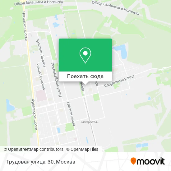 Карта Трудовая улица, 30