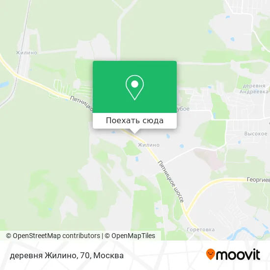 Карта деревня Жилино, 70