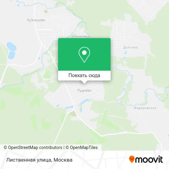 Карта Лиственная улица