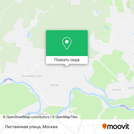 Карта Лиственная улица
