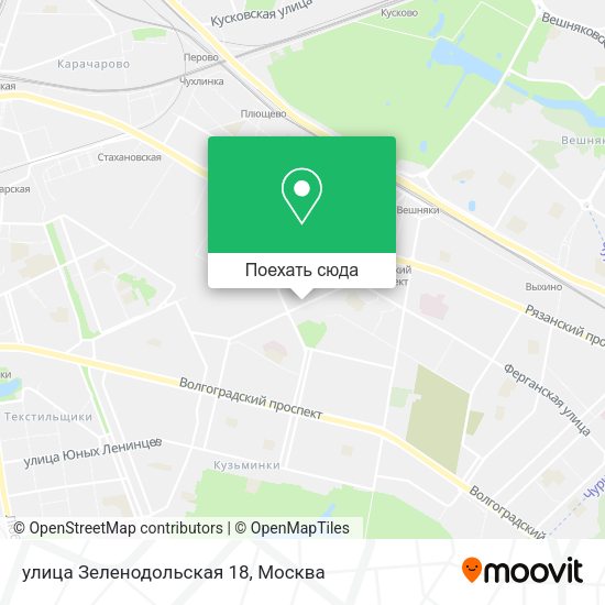 Карта улица Зеленодольская 18