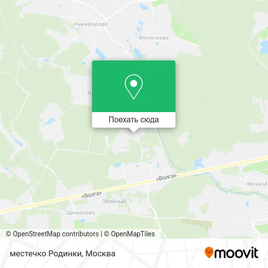 Карта местечко Родинки