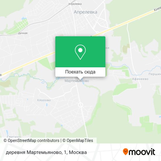 Карта деревня Мартемьяново, 1