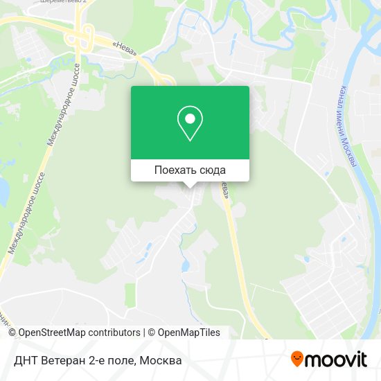 Карта ДНТ Ветеран 2-е поле