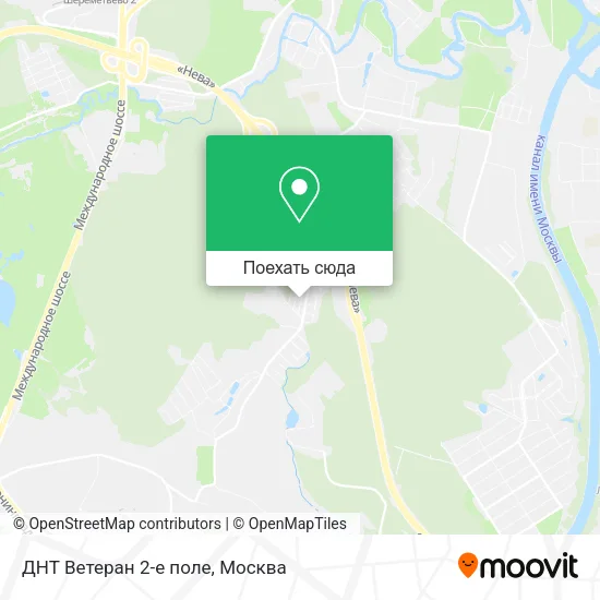 Карта ДНТ Ветеран 2-е поле