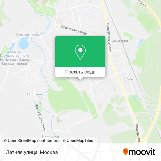 Карта Летняя улица