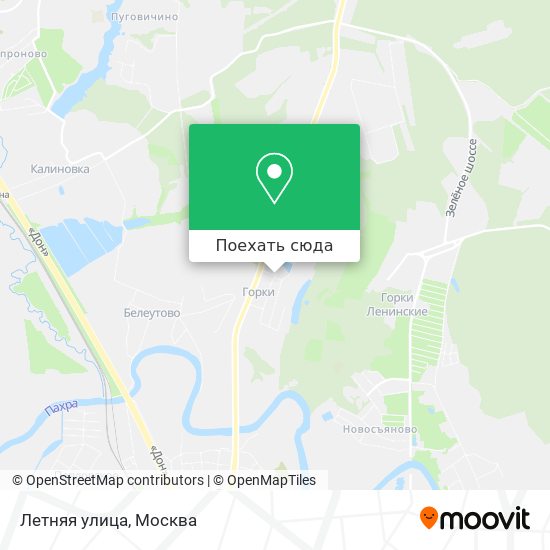 Карта Летняя улица