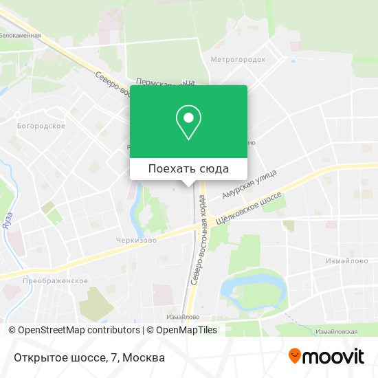Карта Открытое шоссе, 7
