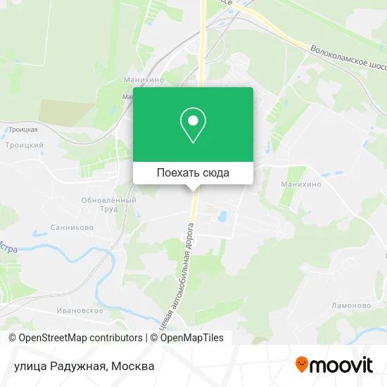 Карта улица Радужная