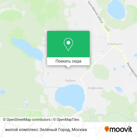 Карта жилой комплекс Зелёный Город