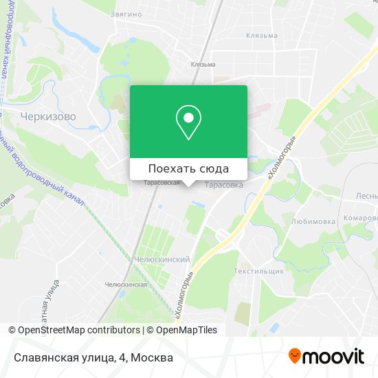 Карта Славянская улица, 4