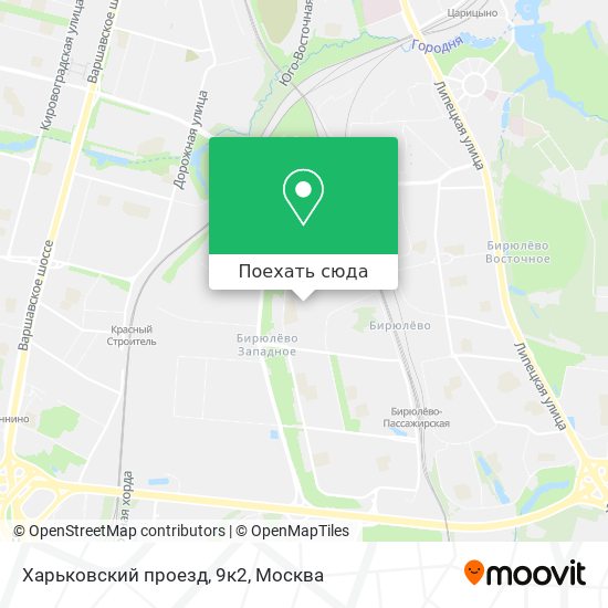 Карта Харьковский проезд, 9к2