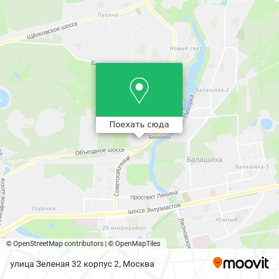 Карта улица Зеленая 32 корпус 2