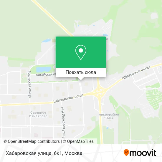 Карта Хабаровская улица, 6к1
