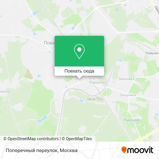 Карта Поперечный переулок