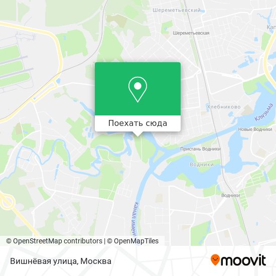 Карта Вишнёвая улица