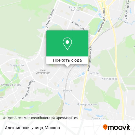 Карта Алексинская улица