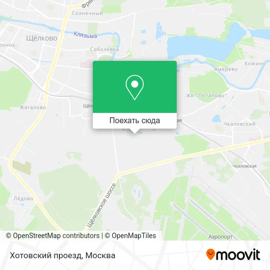 Карта Хотовский проезд
