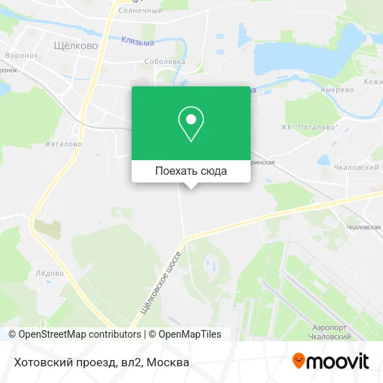 Карта Хотовский проезд, вл2