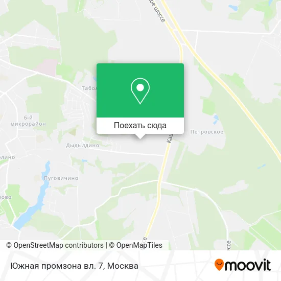 Карта Южная промзона вл. 7
