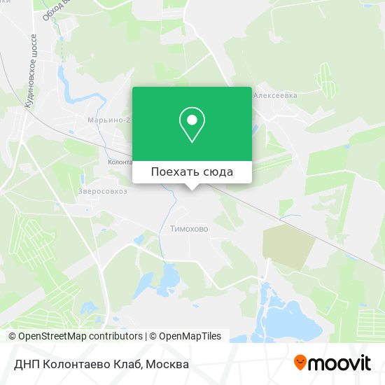 Карта ДНП Колонтаево Клаб