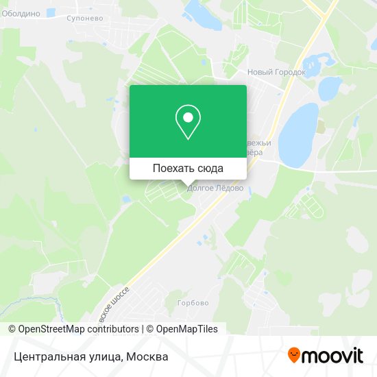 Карта Центральная улица
