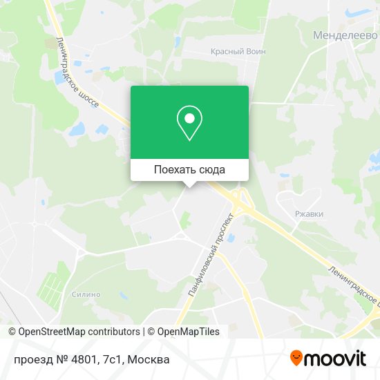 Карта проезд № 4801, 7с1