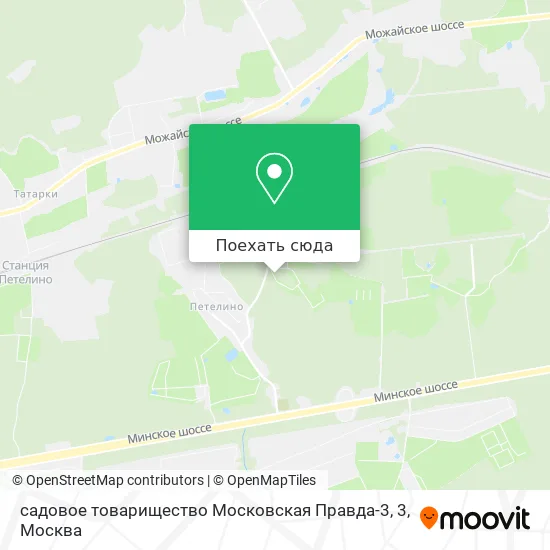 Карта садовое товарищество Московская Правда-3, 3