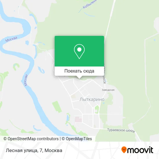 Карта Лесная улица, 7