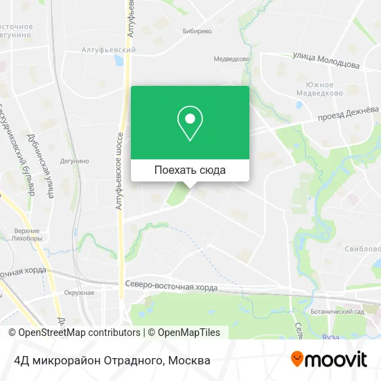 Карта 4Д микрорайон Отрадного
