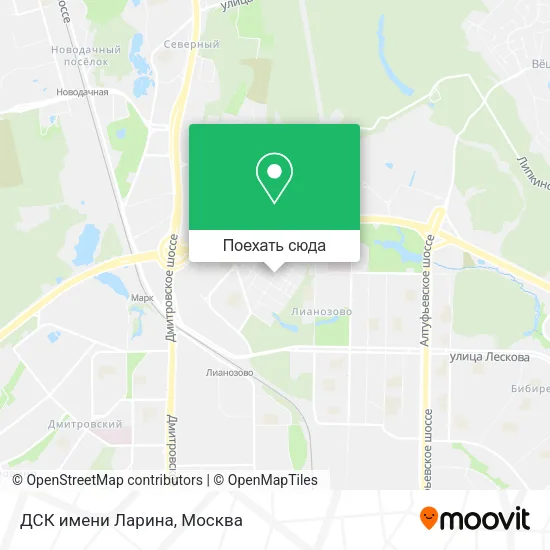 Карта ДСК имени Ларина