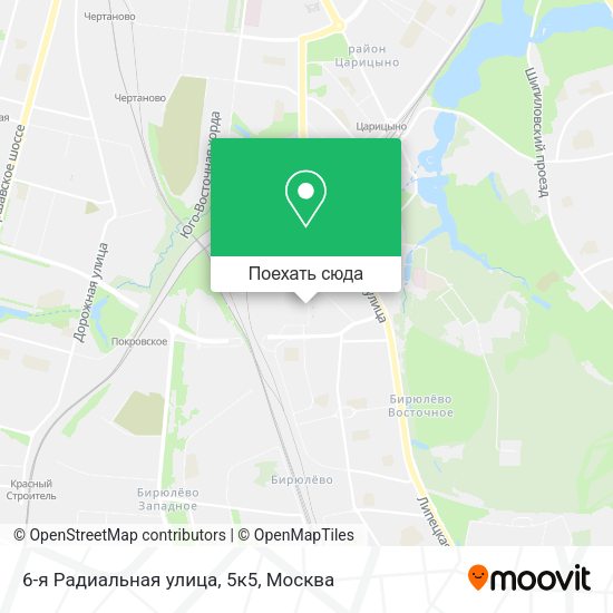 Карта 6-я Радиальная улица, 5к5
