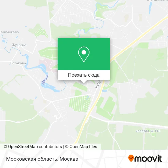 Карта Московская область