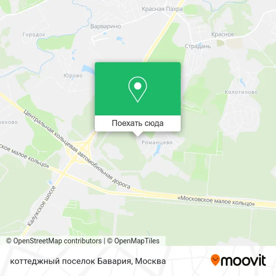 Карта коттеджный поселок Бавария