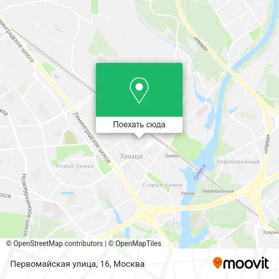 Карта Первомайская улица, 16