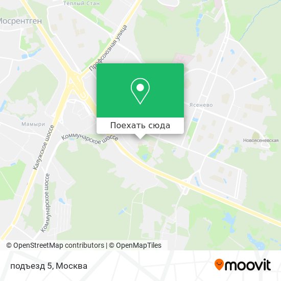 Карта подъезд 5