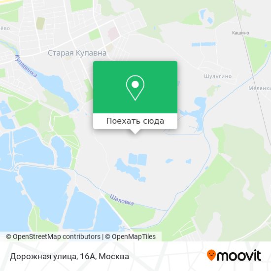 Карта Дорожная улица, 16А