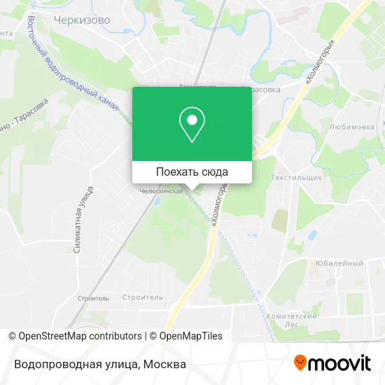 Карта Водопроводная улица