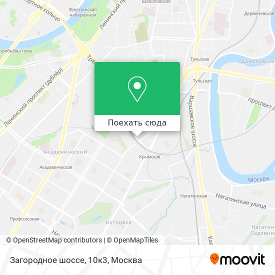 Карта Загородное шоссе, 10к3